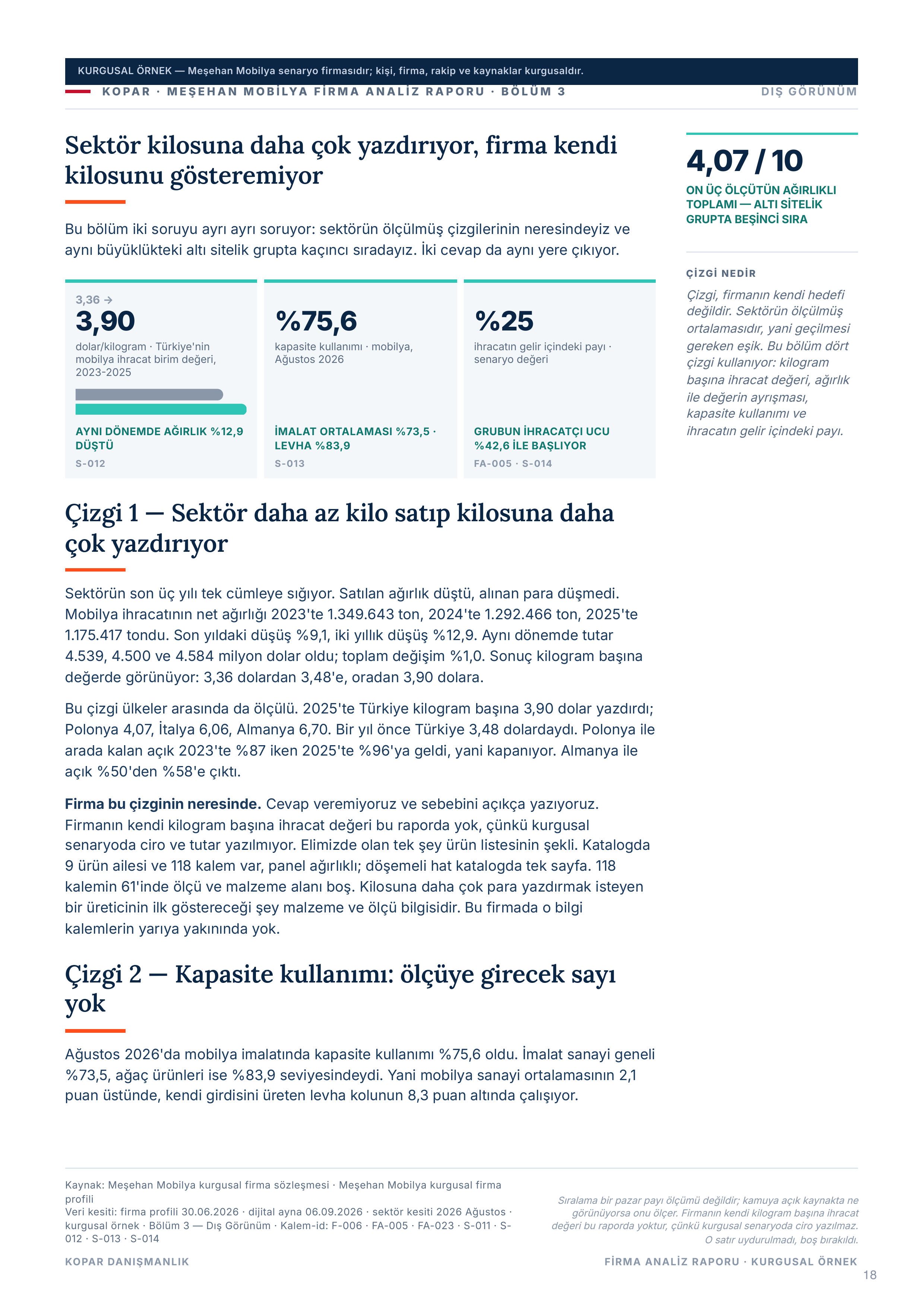 Sayfa 18 — bölüm 3 anlatısı, birinci sayfa.