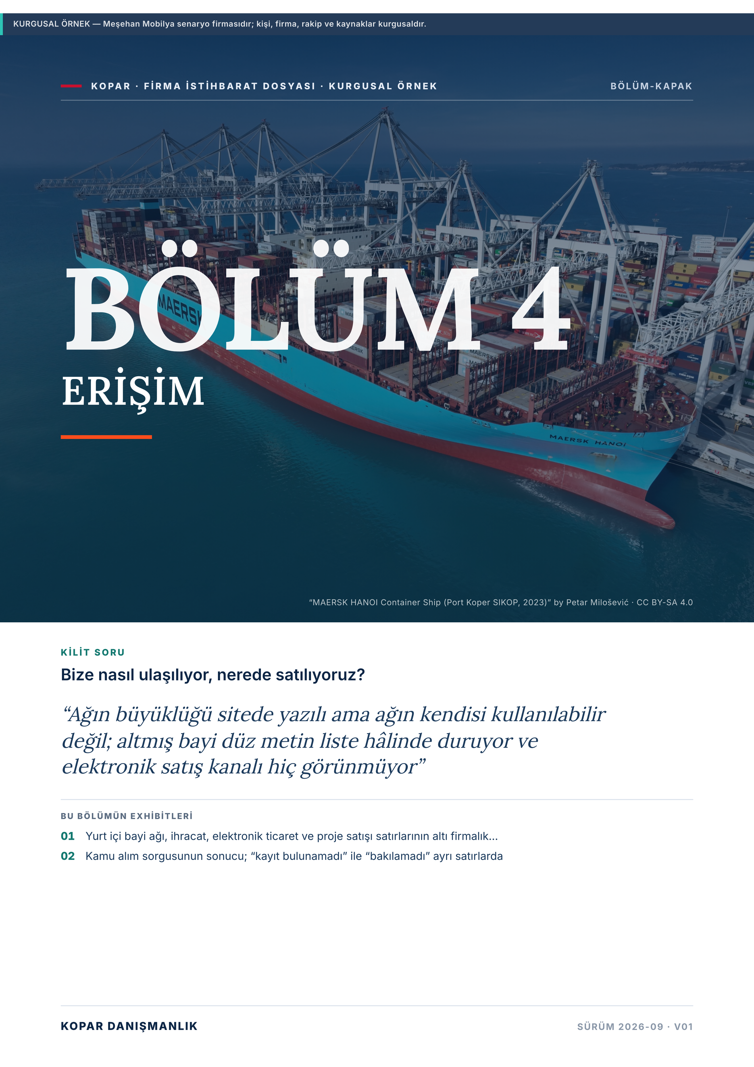 Sayfa 20 — bölüm 4 kapağı, ERİŞİM.