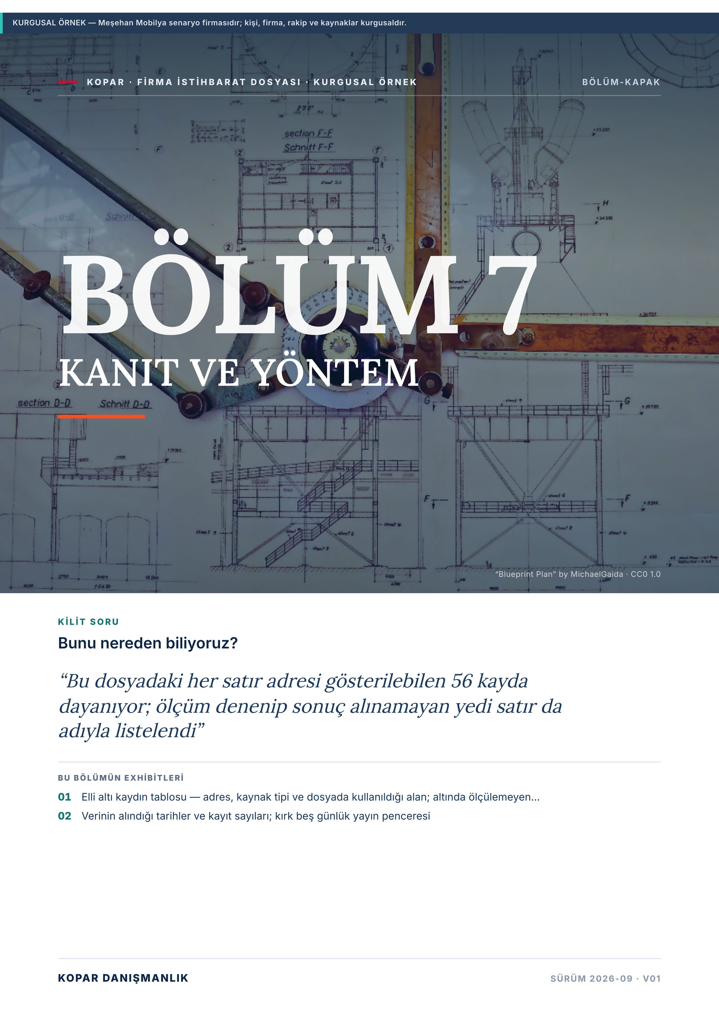 Sayfa 32 — bölüm 7 kapağı, KANIT VE YÖNTEM.